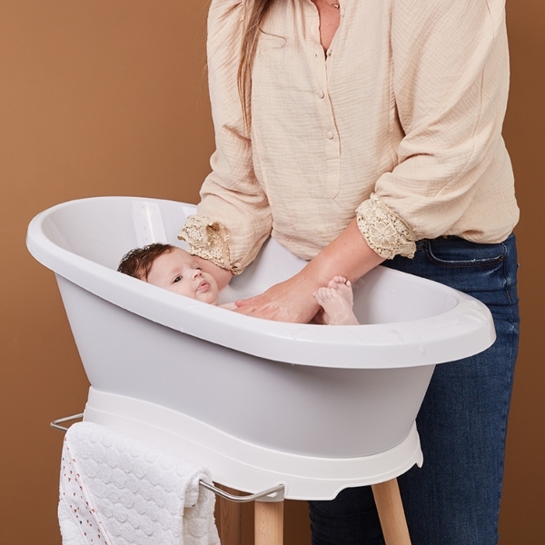 Bañera con patas con pantalla LED Light Grey ▻ Infantdeco